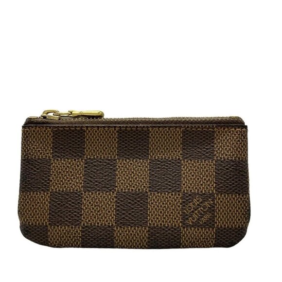 Auth LOUIS VUITTON Pochette Cle N62658 Ebene Damier - Picture 1 of 12